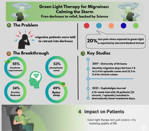 Green Light Therapy for Migraines Calming the Storm