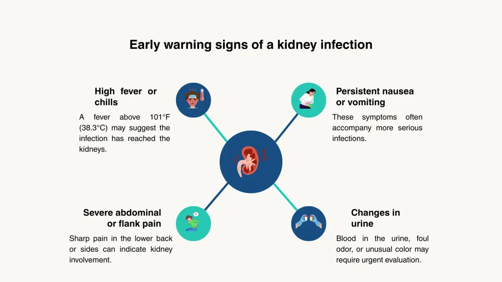 Early warning signs of a kidney infection
