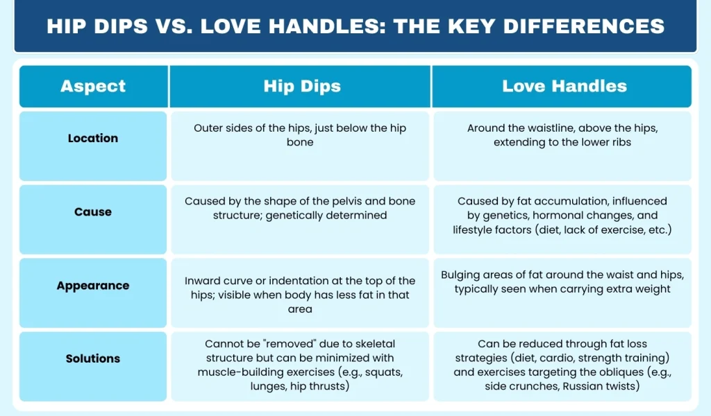 Hip Dips vs. Love Handles: The Key Differences