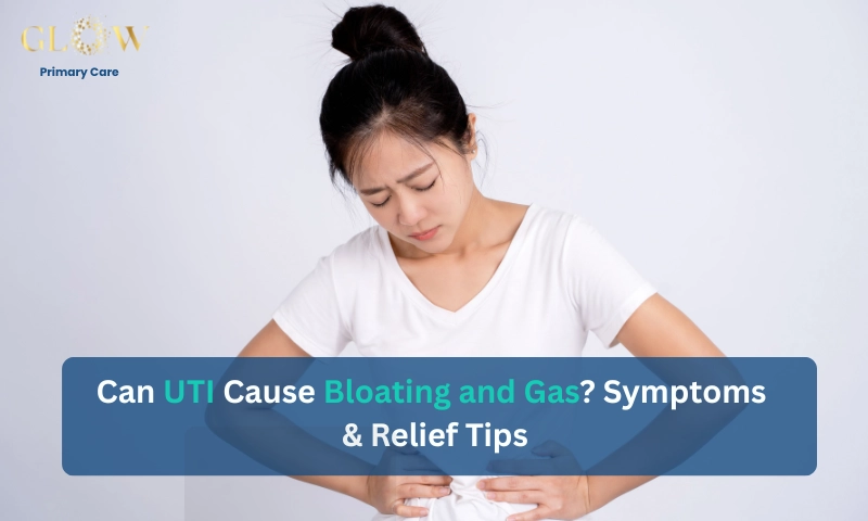 can uti cause bloating and gas